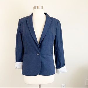 Banana republic blue lined blazer